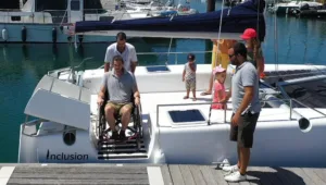 Inclusion Catamaran door system