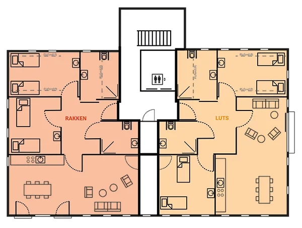Plattegrond It Sailhûs 2e verdieping LR